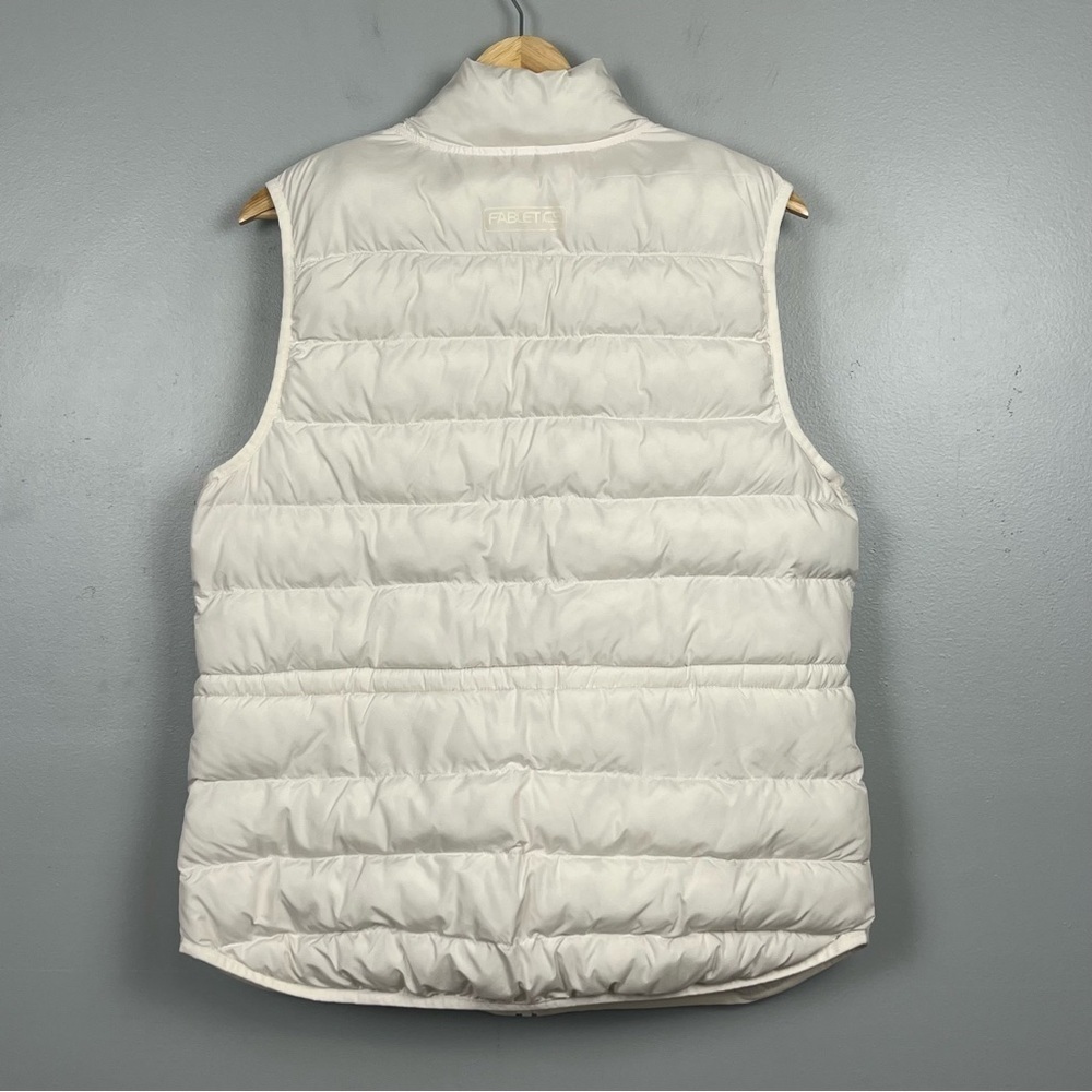 Fabletics Essential Puffer Zip Front Vest In Bone… - image 3